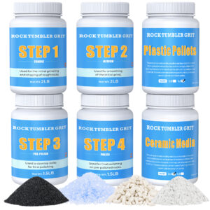 Rock Tumbler Grit and Polish Refill Kit - 6 Pounds.